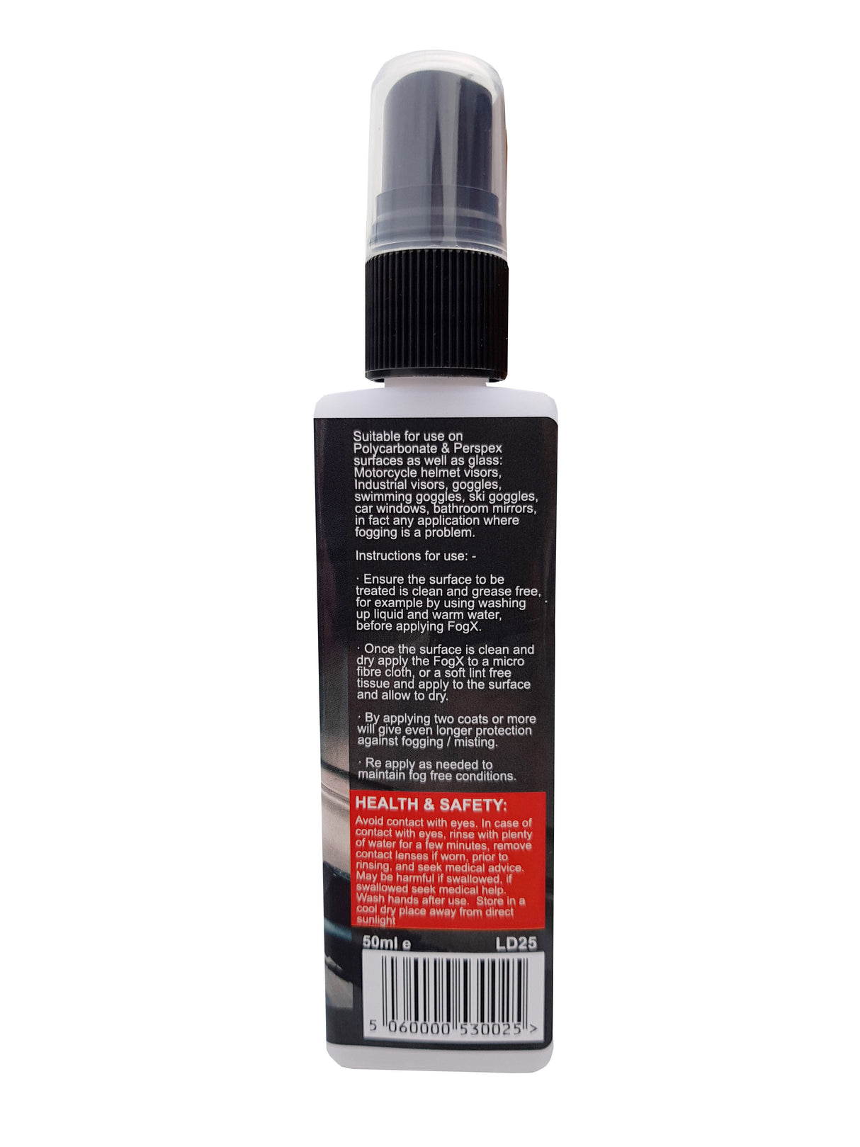FogX Anti Mist Helmet Visor And Window Spray 50ml