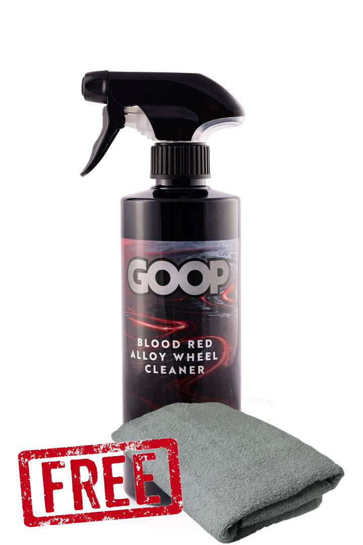Blood Red Alloy Wheel Cleaner Plus FREE Microfibre Cleaning Cloth
