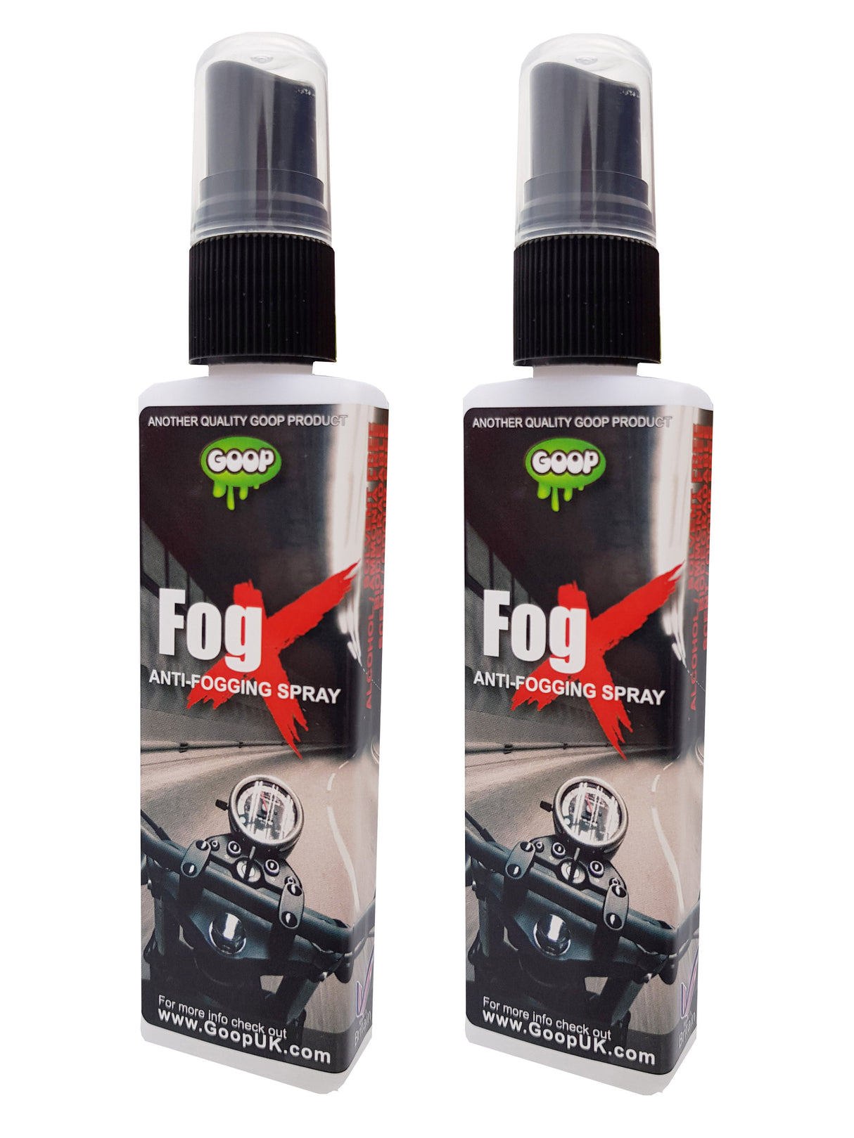 FogX Anti Mist Helmet Visor And Window Spray  / Buy One Get The 2nd Half Price (100ml)