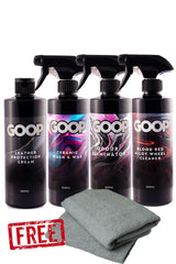 GOOP All In One Vehicle Care Bundle With 2 FREE Microfibre Cleaning Cloths