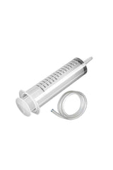 150ml Installation Syringe and Filler Tube. Suitable for use with 500ml / 1 Litre Bottles and 5 Litre Containers
